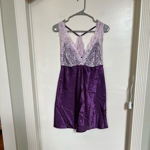 Purple lingerie slip